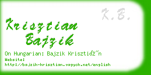 krisztian bajzik business card